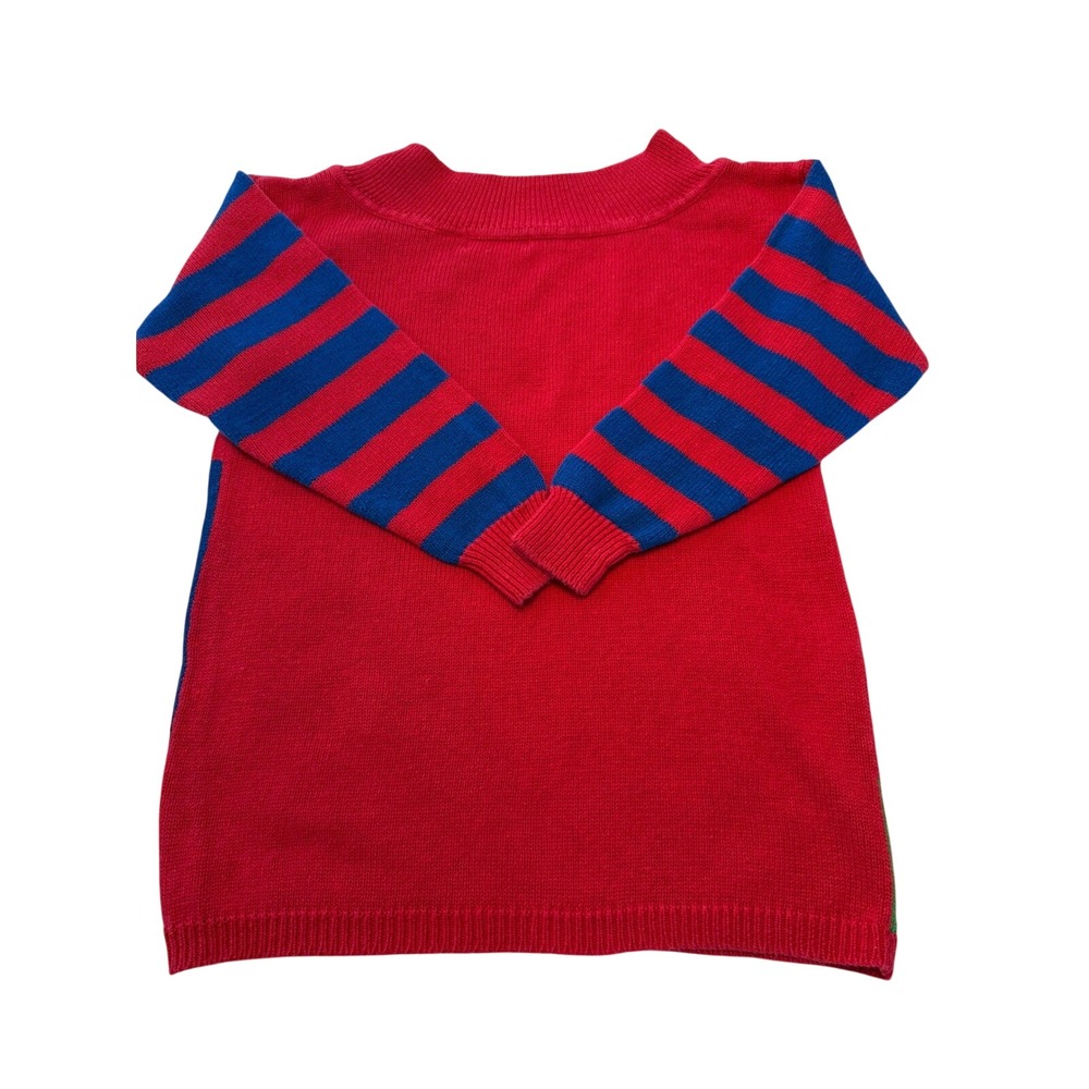 Huntington Ridge Vintage Color Block Geometric Sweater Red Blue Yellow Large - Picture 8 of 8